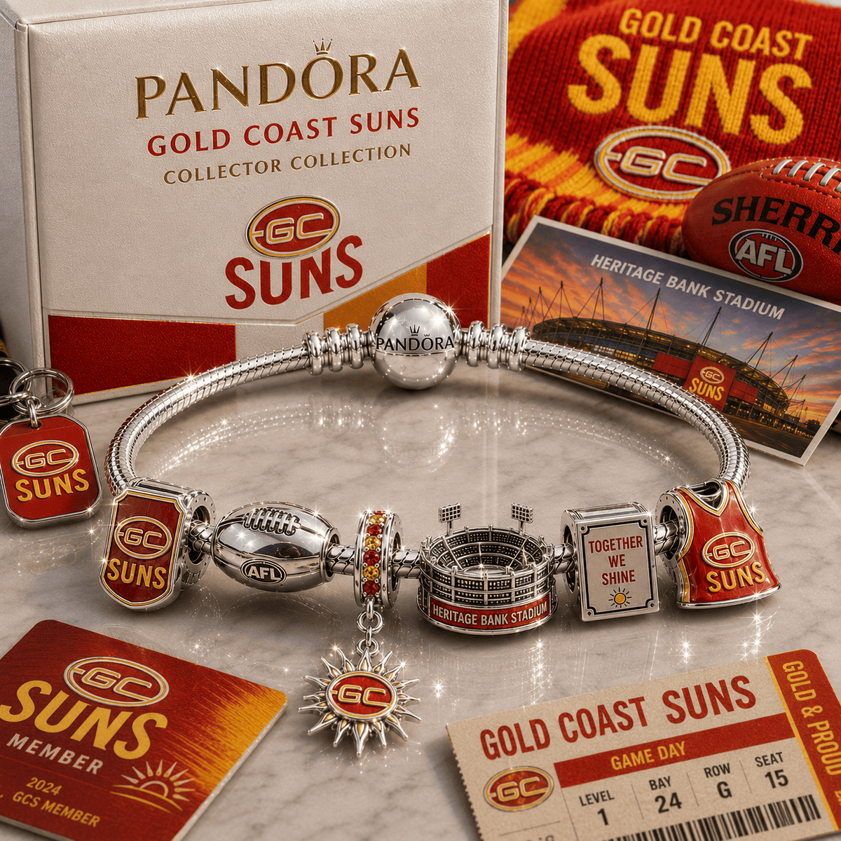 GCS Silver Charm Bracelet Set PNPA