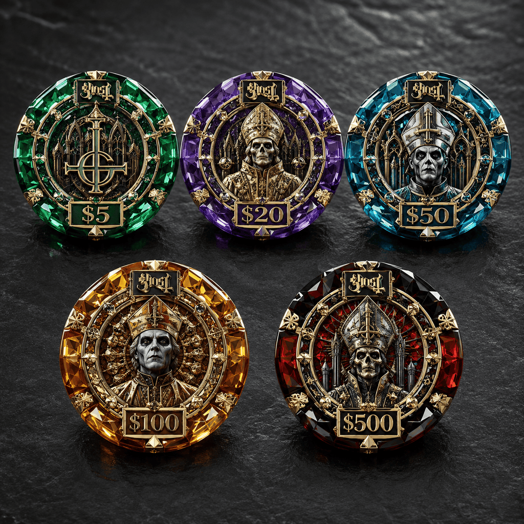 Premium GHB Collectible Poker Tokens Set LNTH