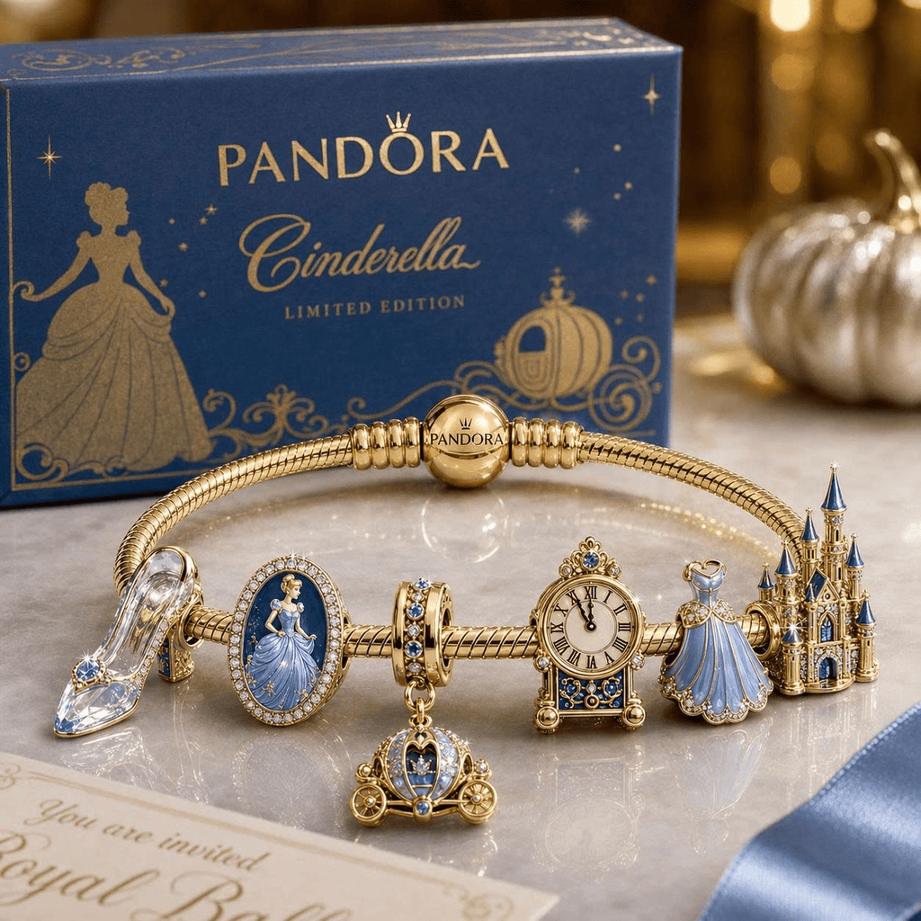 CDR Gold Charm Bracelet Set VTH