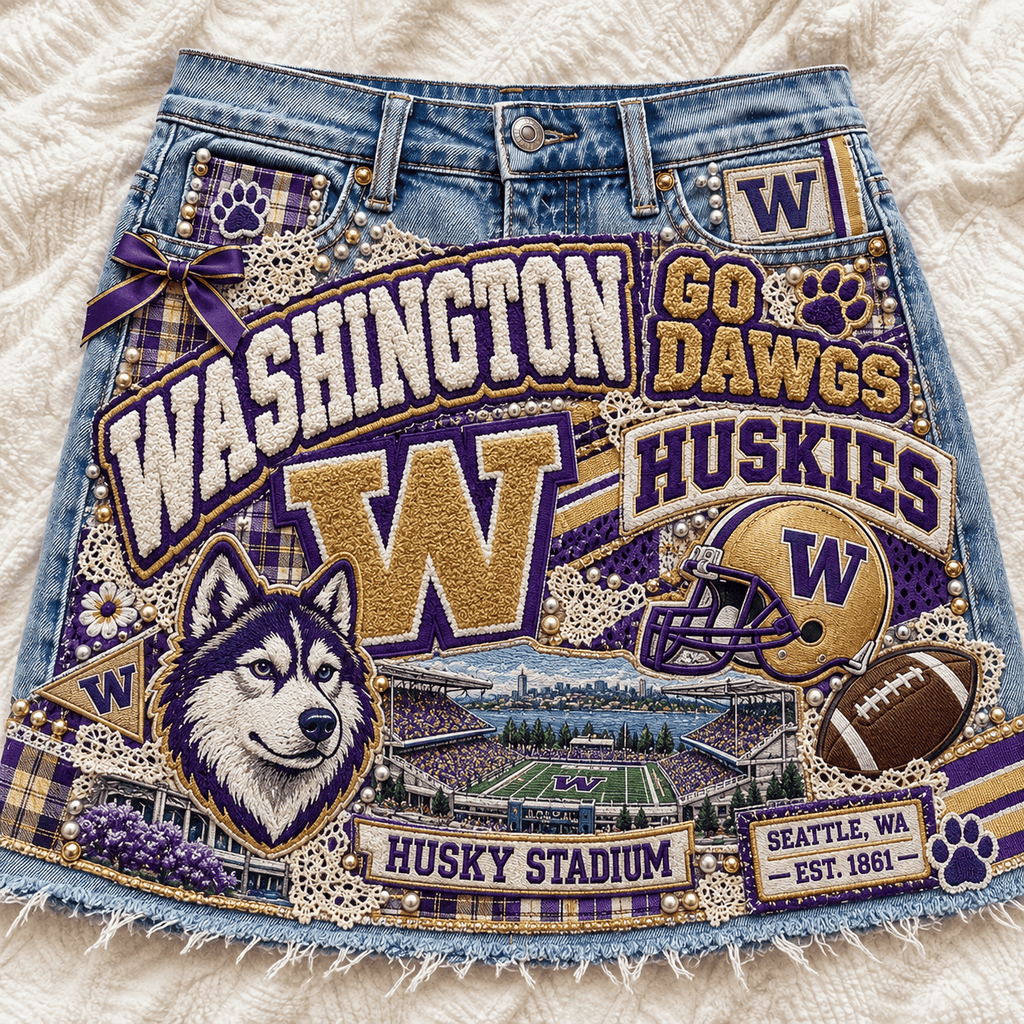 WSH Embellished Denim Skirt NTKO