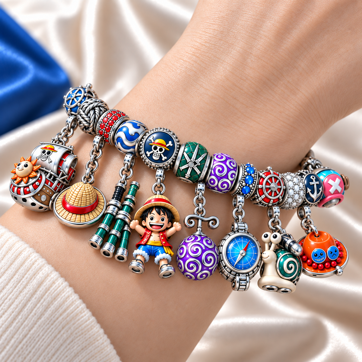 OPC Silver Charm Bracelet Set NTTB