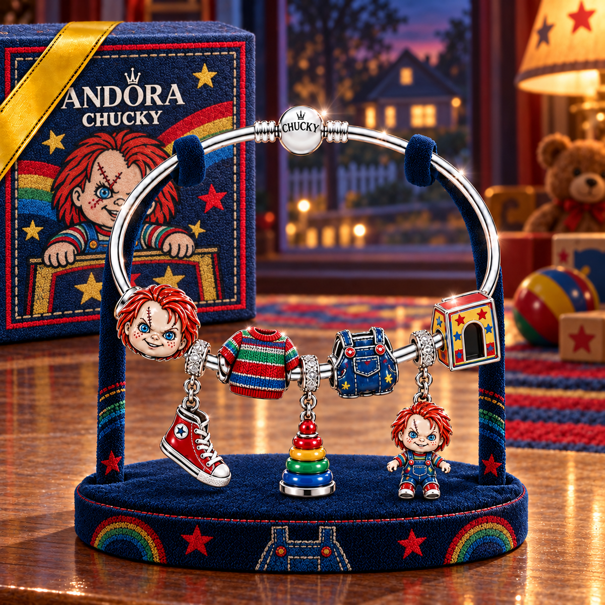 CKY Sliver Charm Bracelet Set TMH