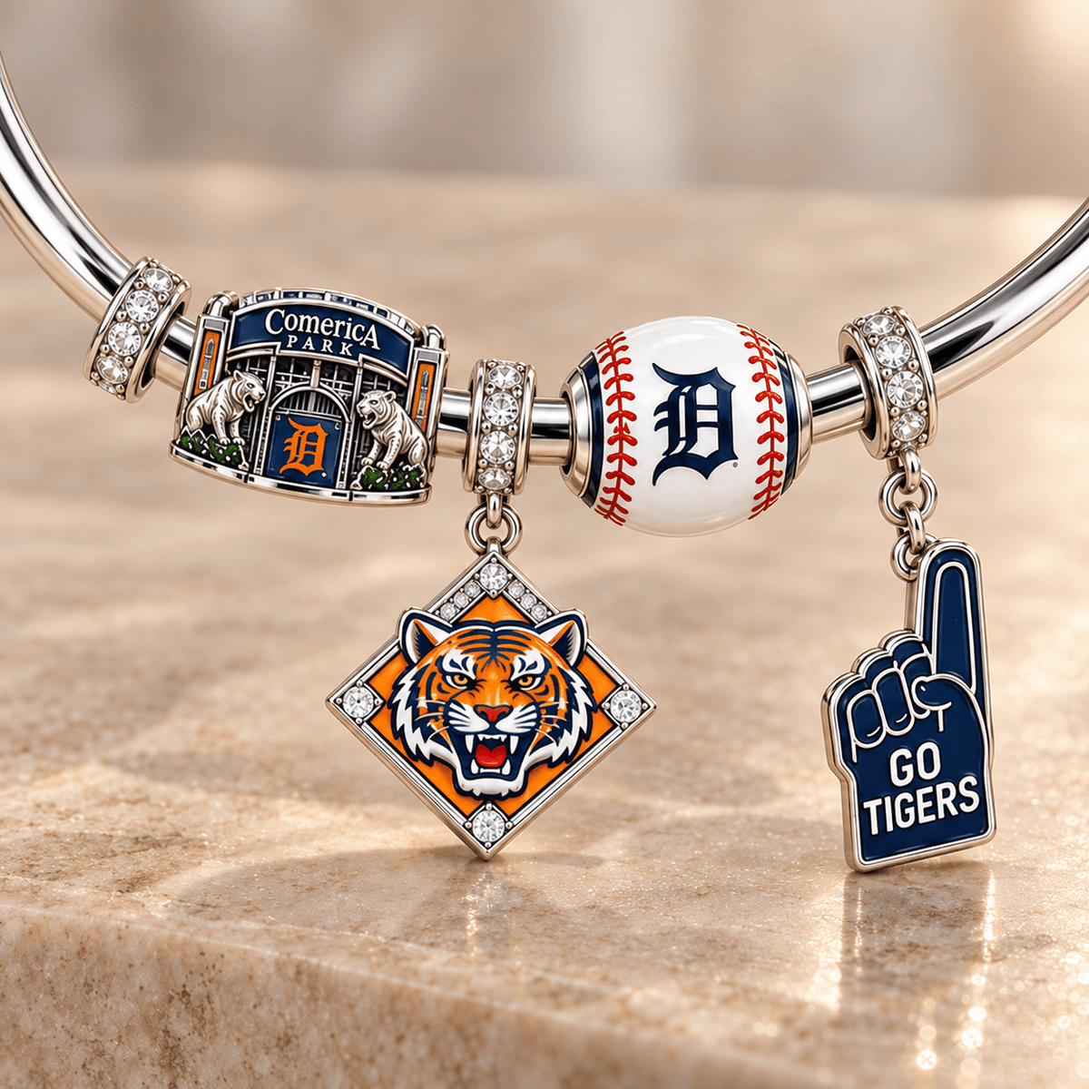 DTTG Silver Charm Bracelet Set TMH