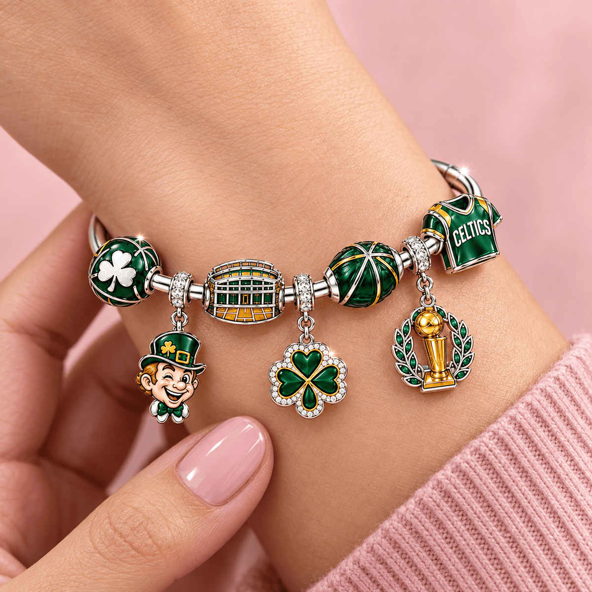 BNCS Silver Charm Bracelet Set TMH
