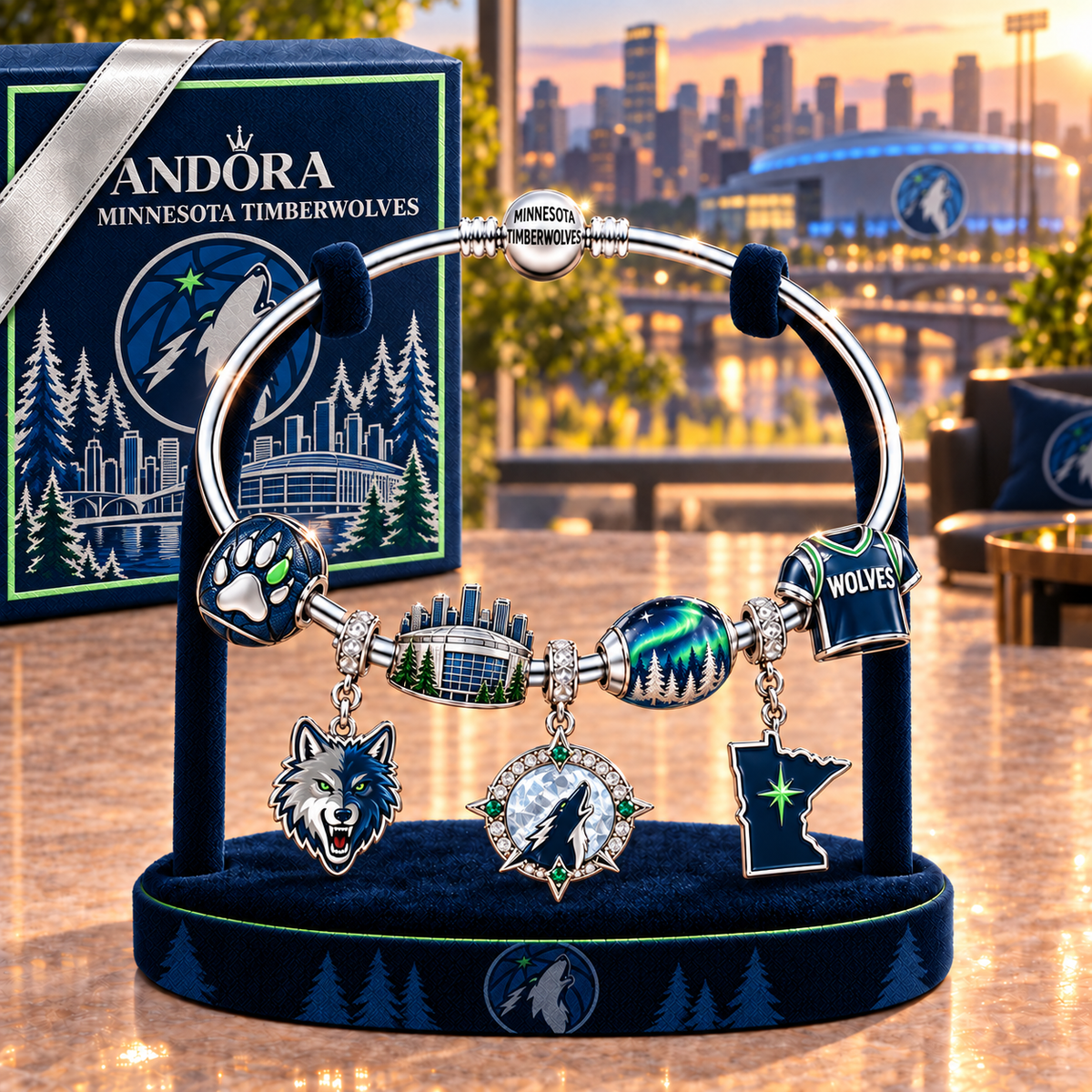 MTBW Silver Charm Bracelet Set TMH