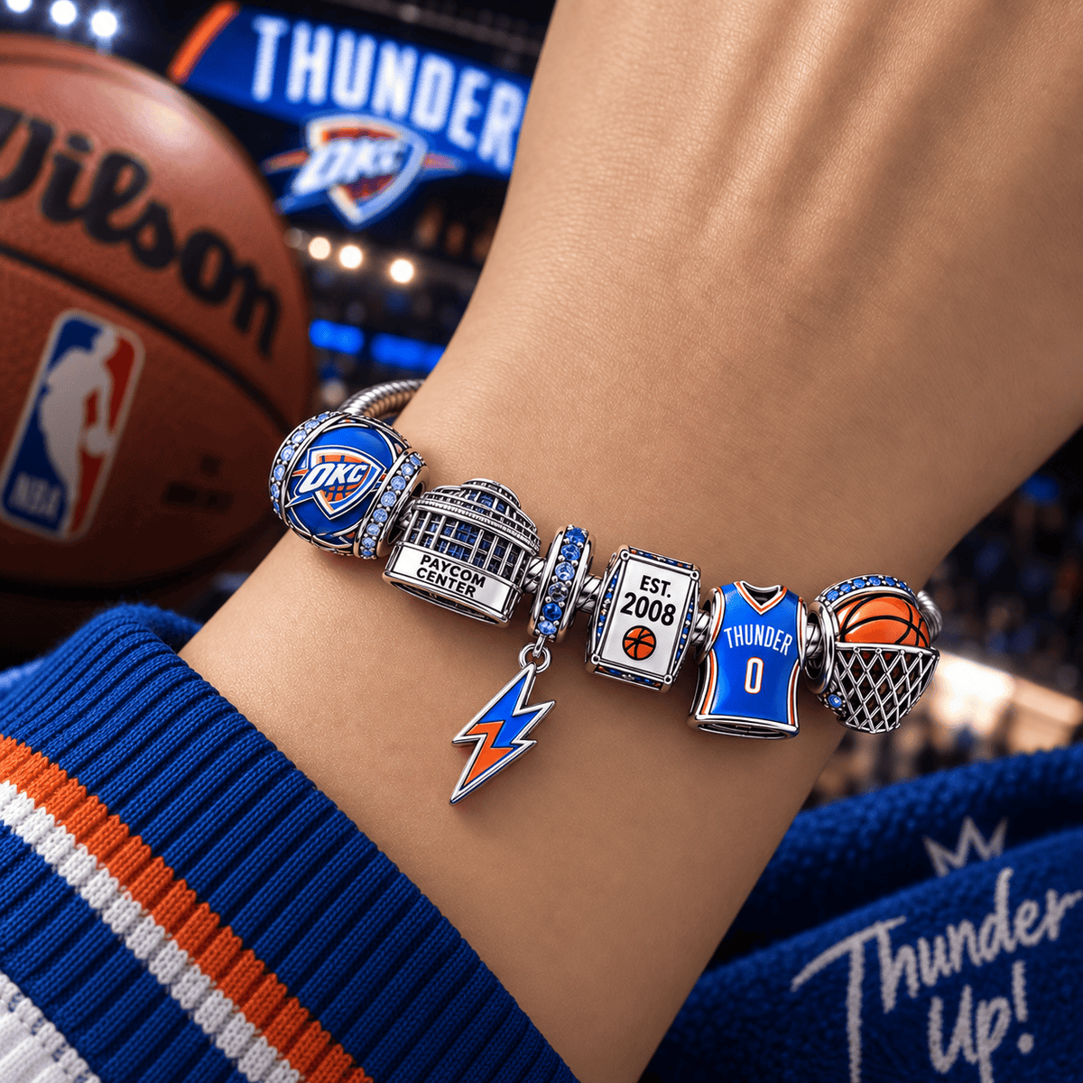 OCT Silver Charm Bracelet Set PTT