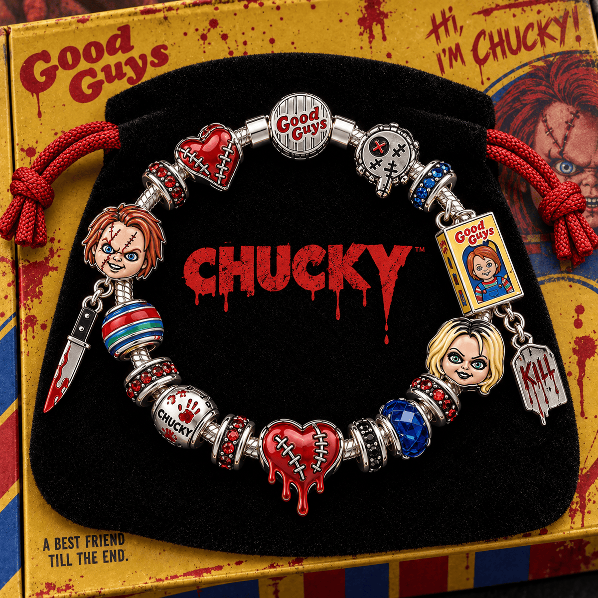 CKY Silver Charm Bracelet Set TTTT