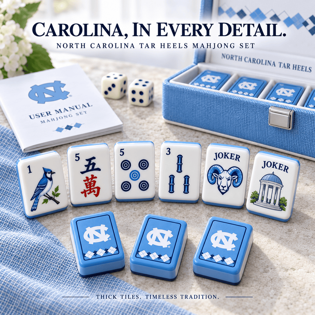 Premium UNC Mahjong Tiles Set TNSM