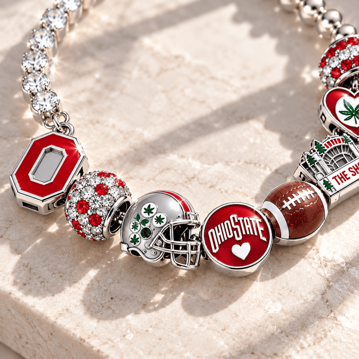OSB Silver Charm Bracelet Set BMD