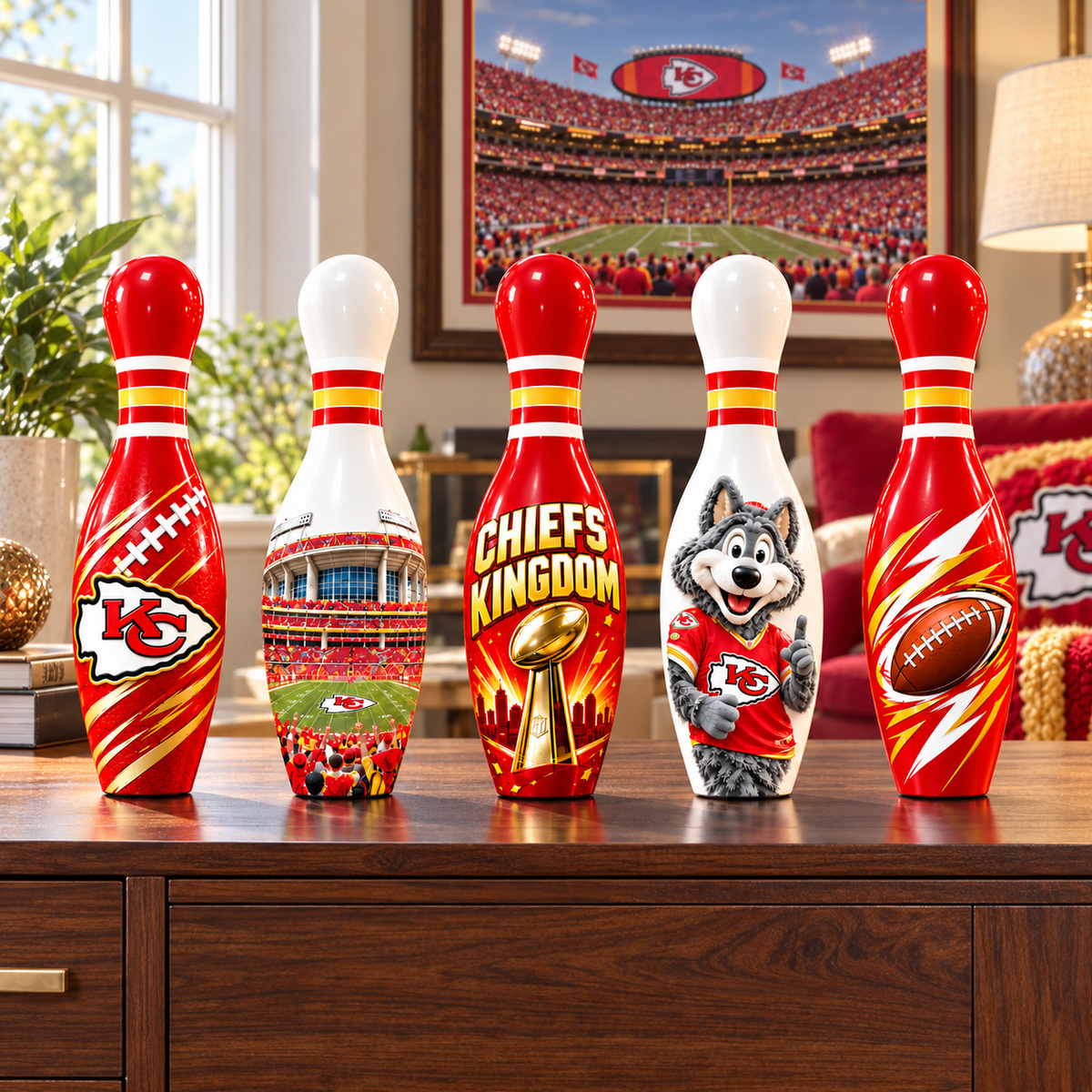 KCC 5-Piece Decorative Bowling Pin Set PNPA